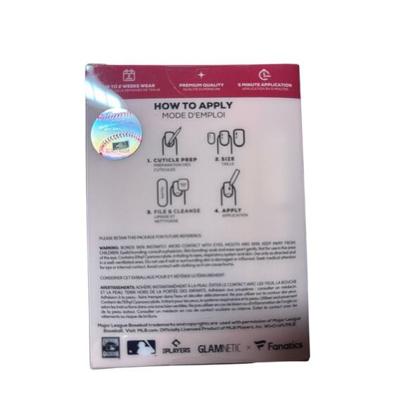 Glamnetic x MLB Los Angeles Dodgers Press-On Nails | NIB - Picture 4 of 5